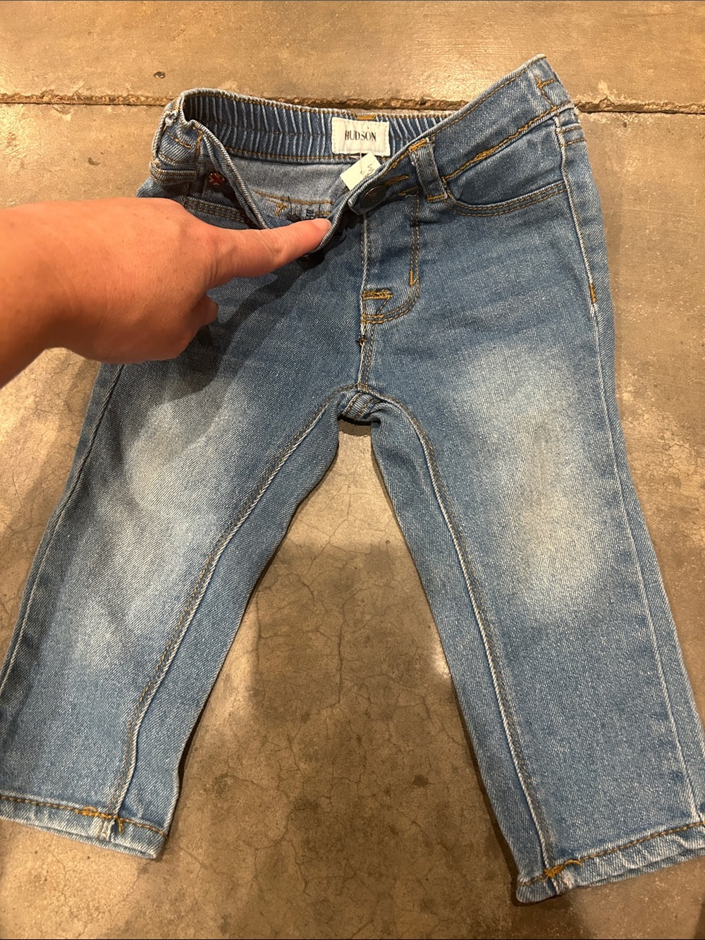 Hudson Jeans Kids Light Blue Stretch Denim Pants